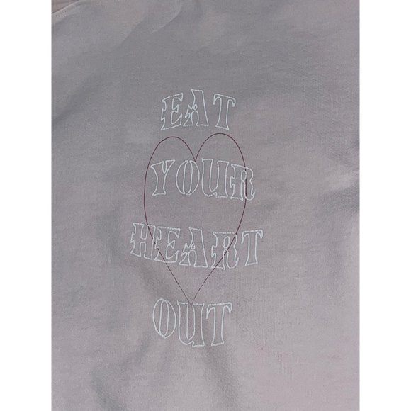 Boys Lie Eat Your Heart Out Hoodie in Pink One Size Fits All - Picture 6 of 16